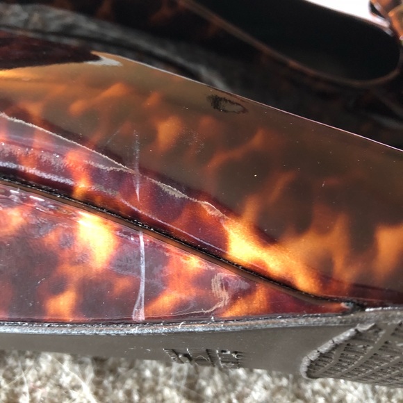 ⭐️2X HP⭐️Stuart Weitzman Semi Wedge Tortoise Shell - Picture 7 of 8